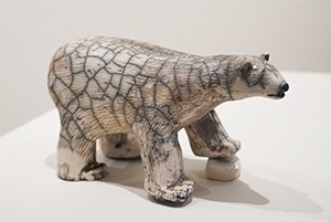 Image of Jordan Brian's ceramic sculpture, Winter Cracks.
